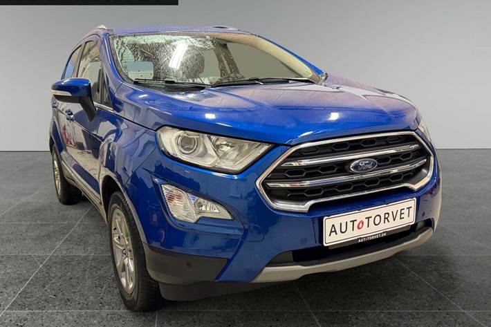 Blå Ford EcoSport fra 2018