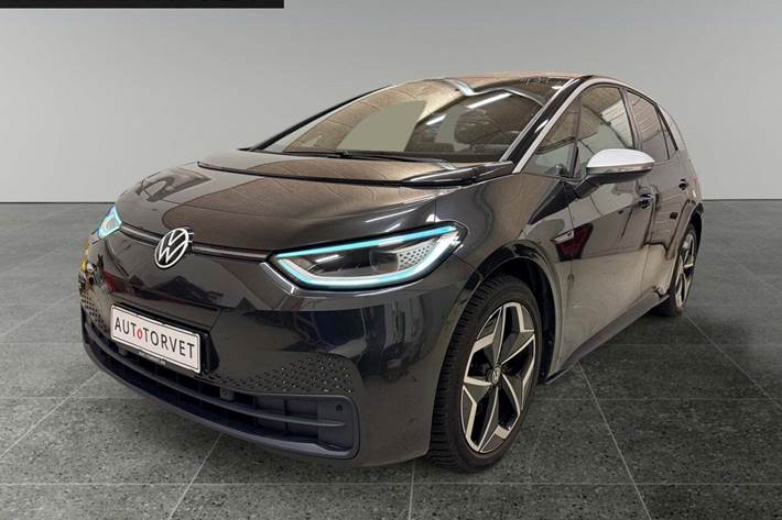 Grå VW ID.3 fra 2021 set udefra