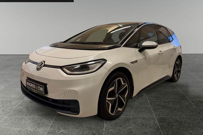 Hvid VW ID.3 fra 2020 set udefra