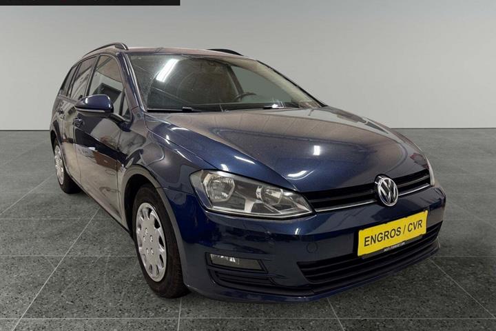 Blå VW Golf VII fra 2014