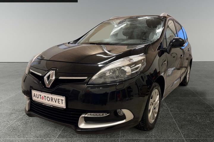 Sort Renault Grand Scenic III fra 2016 set udefra
