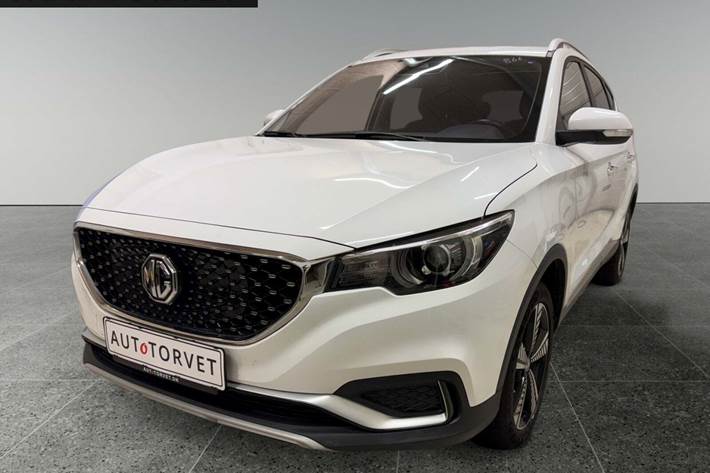 Hvid MG ZS fra 2020 set udefra