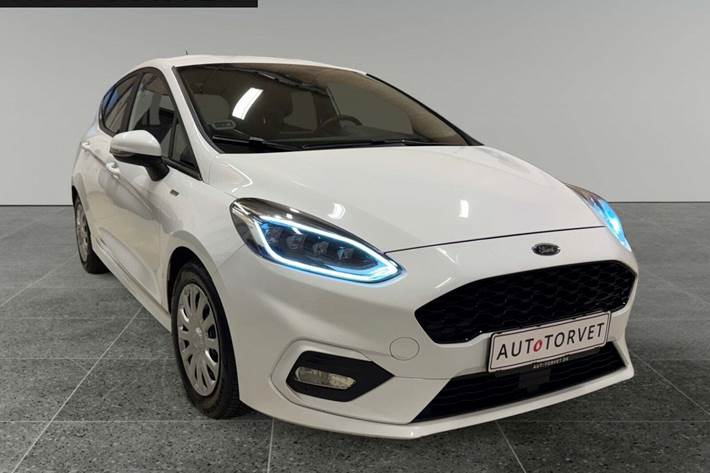 Hvid Ford Fiesta fra 2019