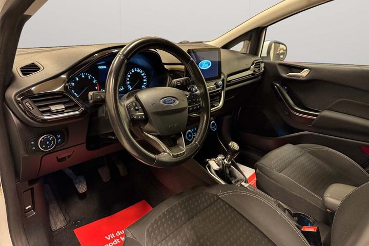 Hvid Ford Fiesta fra 2017