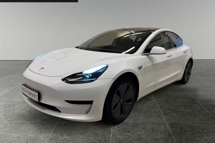 Hvid Tesla Model 3 fra 2020
