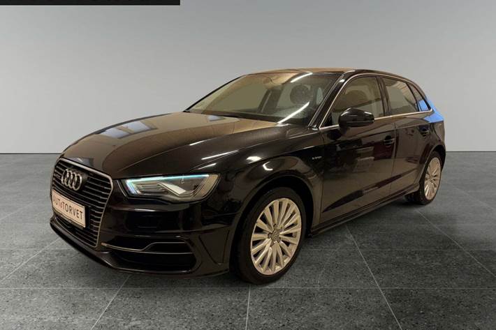 Sort Audi A3 fra 2016 set udefra