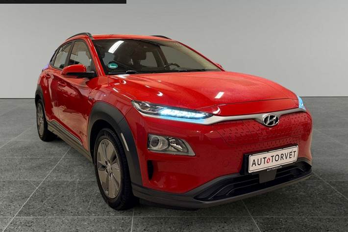 Rød Hyundai Kona fra 2021