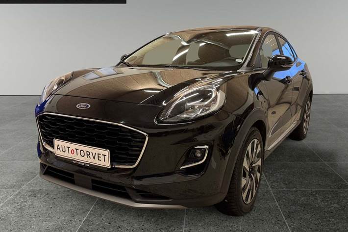 Sort Ford Puma fra 2023 set udefra