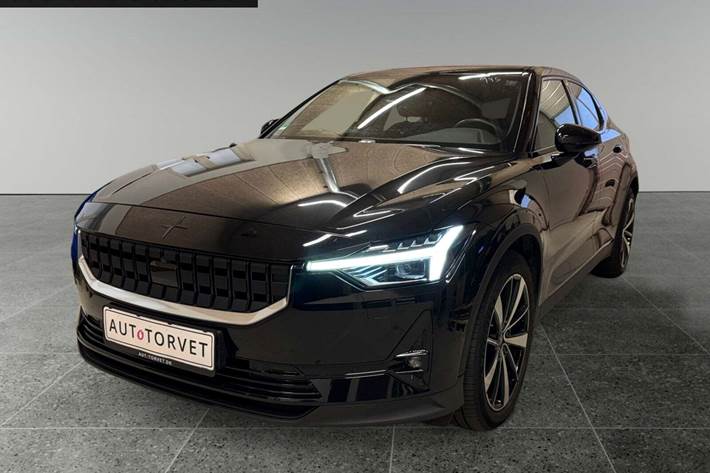 Sort Polestar 2 fra 2021 set udefra