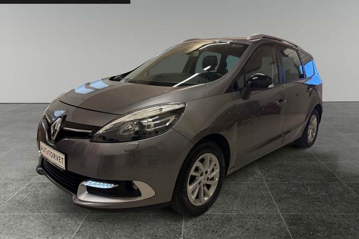 Grå Renault Grand Scenic III fra 2015 set udefra