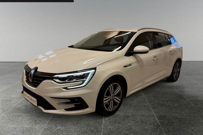 Hvid Renault Megane IV fra 2021 set udefra