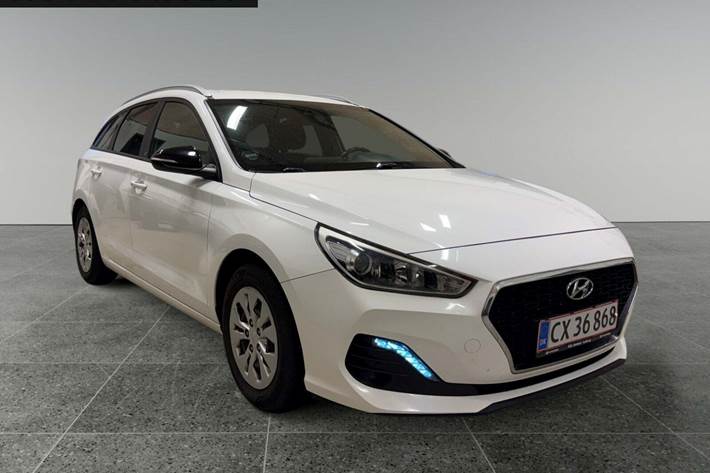 Hvid Hyundai i30 fra 2018