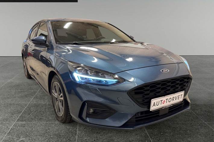 Blå Ford Focus fra 2020