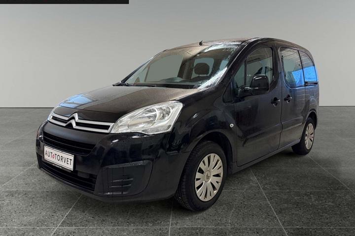 Sort Citroën Berlingo fra 2017 set udefra