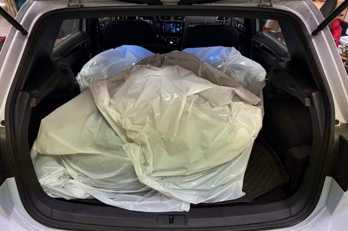 Hvid VW Golf VII fra 2017