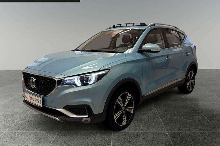 Blå MG ZS fra 2020 set udefra