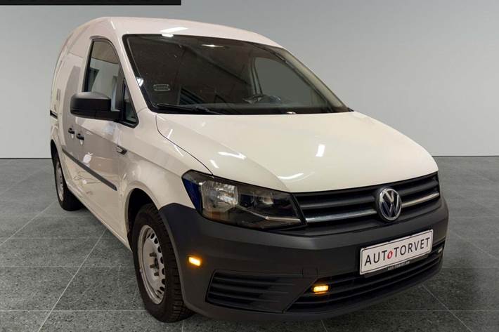 Hvid VW Caddy fra 2016