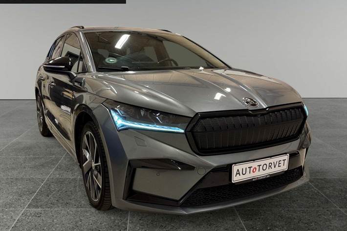 Grå Skoda Enyaq fra 2022