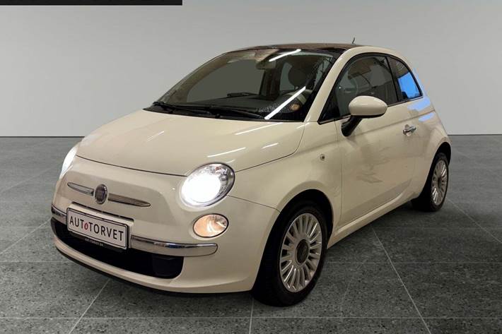 Hvid Fiat 500 fra 2012