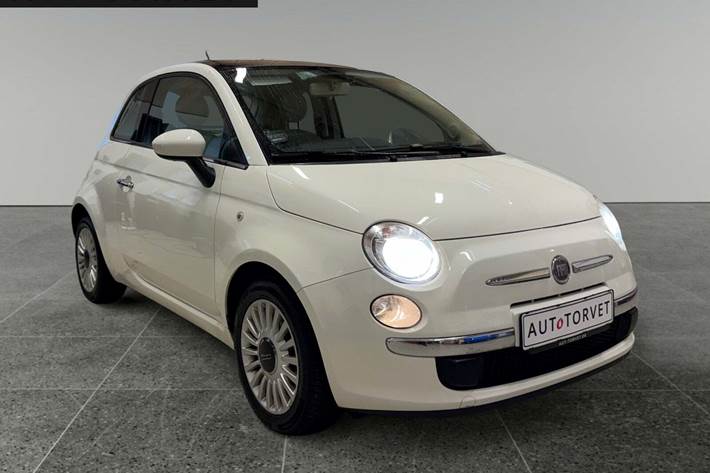 Hvid Fiat 500 fra 2012