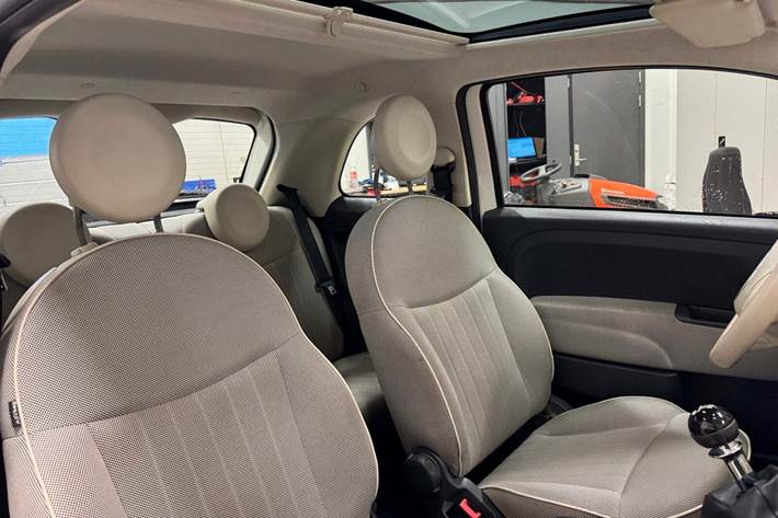 Hvid Fiat 500 fra 2012