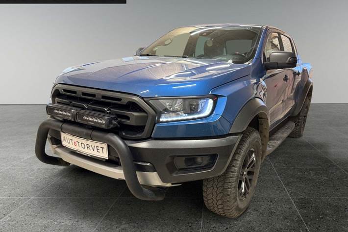 Blå Ford Ranger fra 2021 set udefra