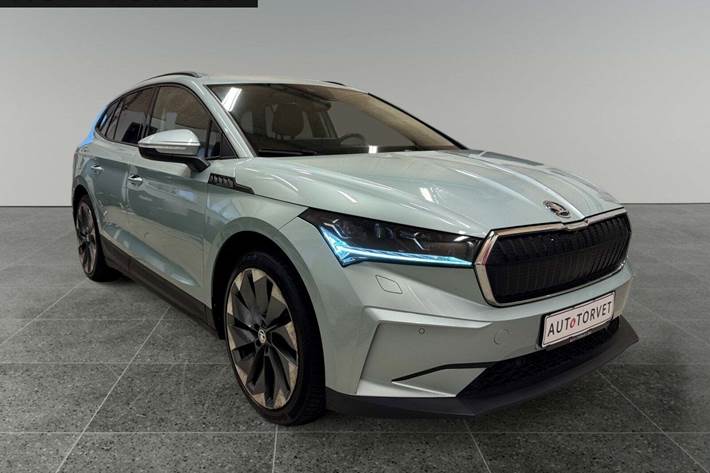 Turquoise Skoda Enyaq fra 2021
