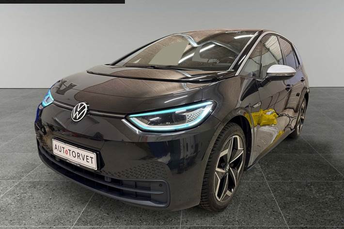 Grå VW ID.3 fra 2021 set udefra