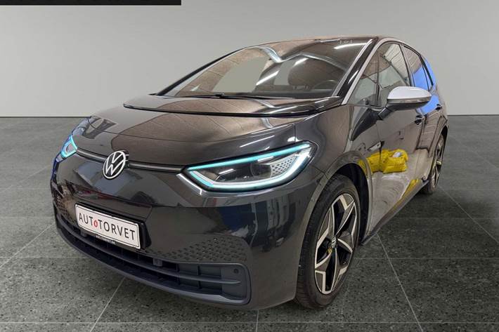 Grå VW ID.3 fra 2021 set udefra