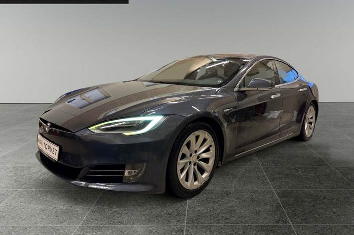 Grå Tesla Model S fra 2019