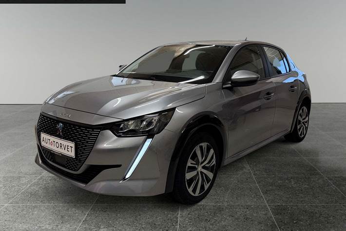 Sølv Peugeot e-208 fra 2021
