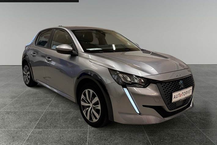 Sølv Peugeot e-208 fra 2021