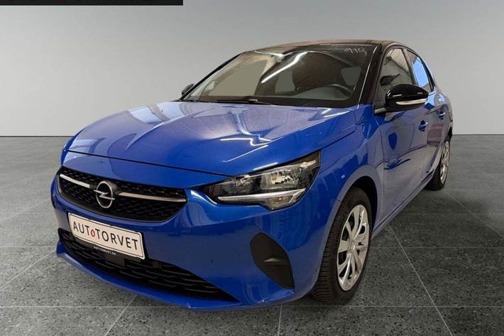 Blå Opel Corsa-e fra 2021