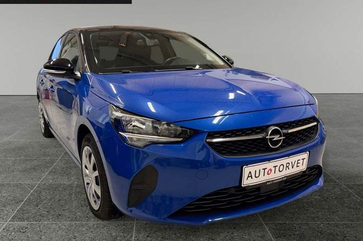 Blå Opel Corsa-e fra 2021