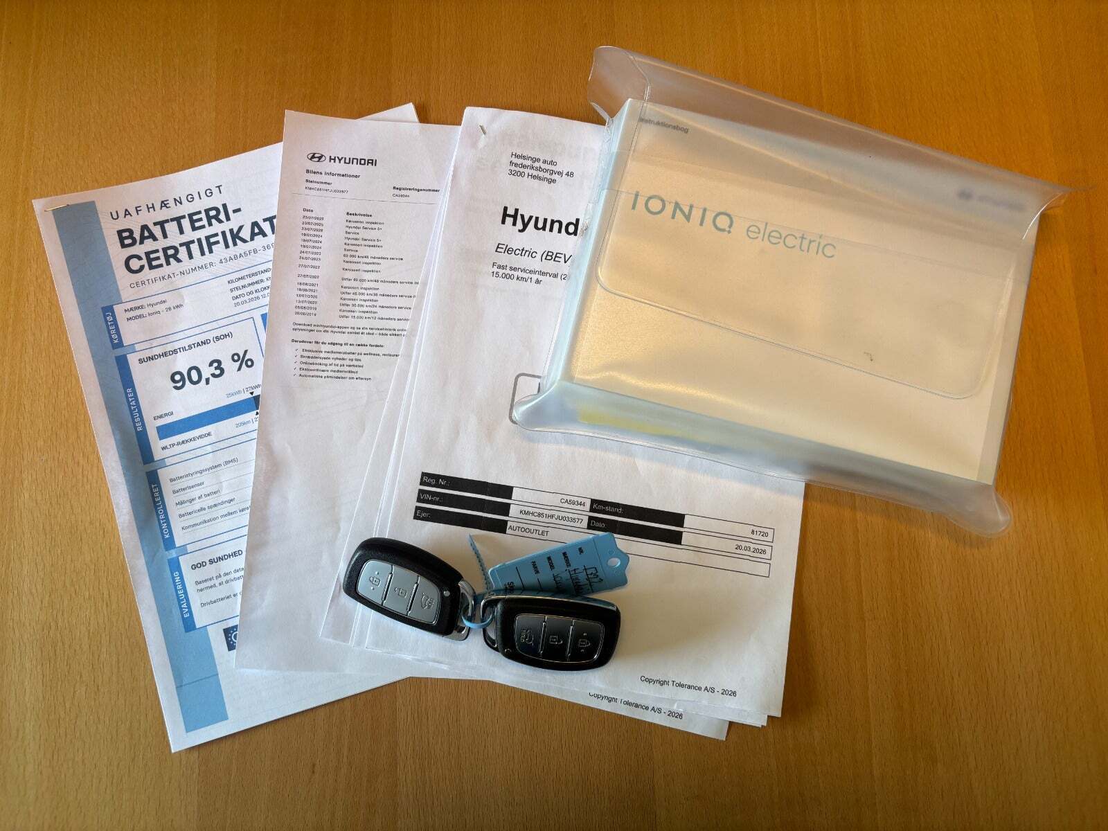 Hvid Hyundai Ioniq fra 2018