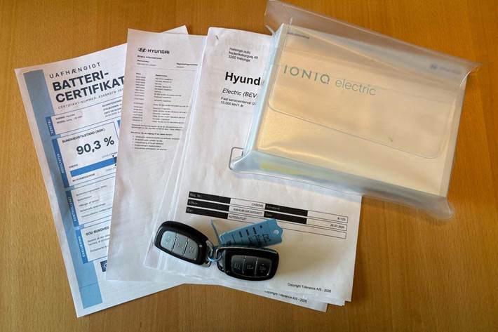 Hvid Hyundai Ioniq fra 2018