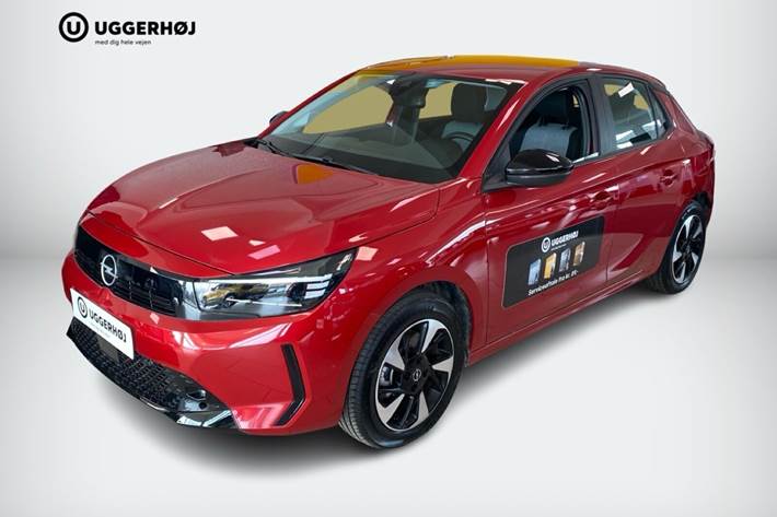 Rød Opel Corsa-e fra 2024
