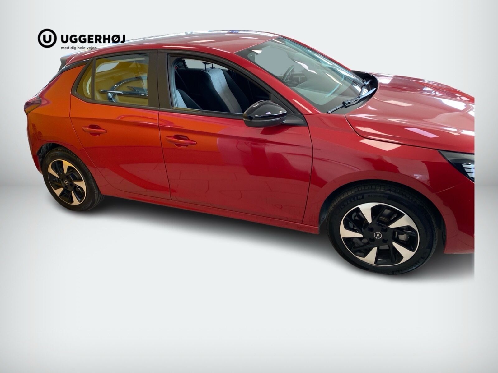 Rød Opel Corsa-e fra 2024
