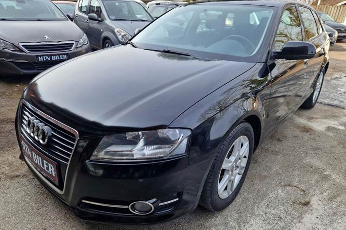 Sort Audi A3 fra 2012