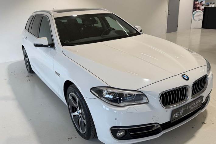 Hvid BMW 520d fra 2016