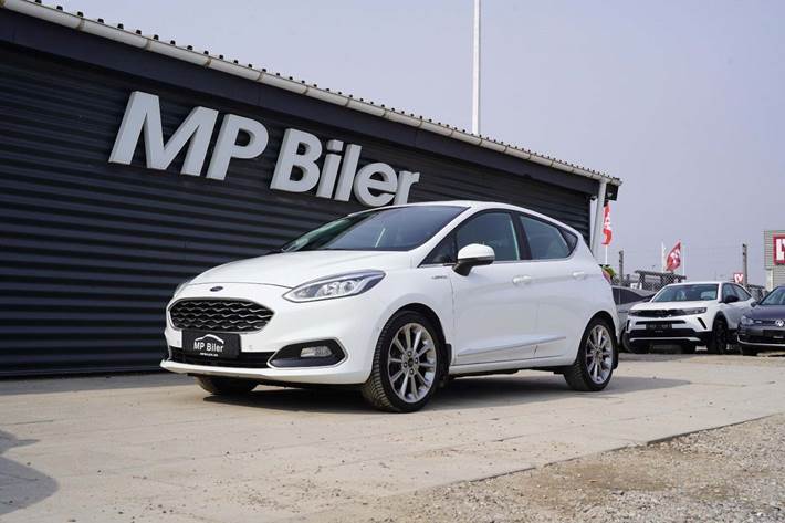 Hvid Ford Fiesta fra 2018