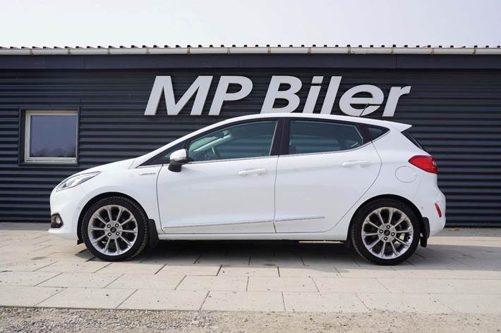 Hvid Ford Fiesta fra 2018