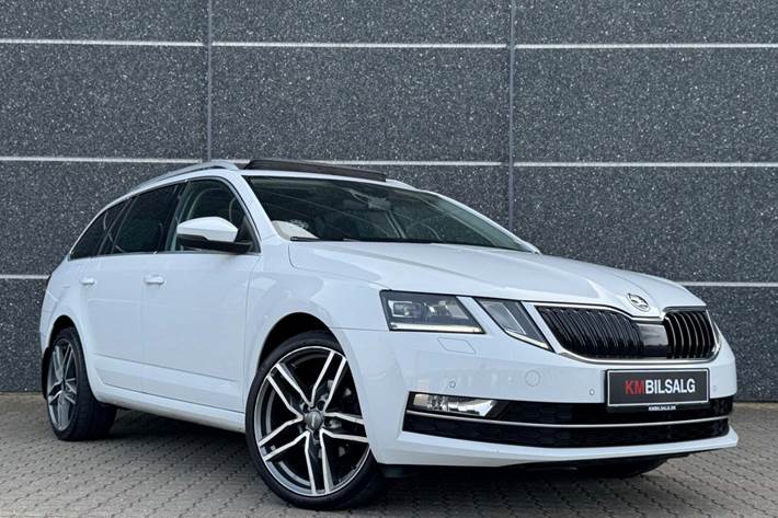 Hvid Skoda Octavia fra 2018