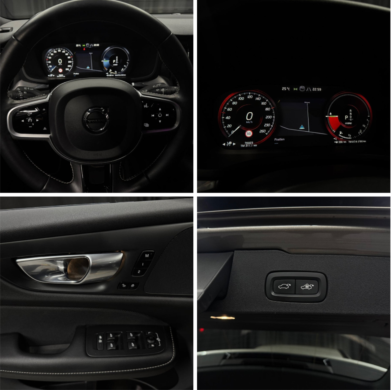Grå Volvo V60 fra 2021