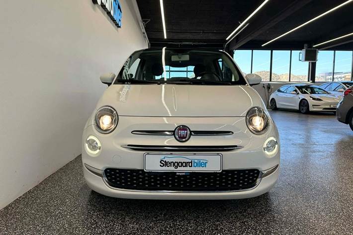 Hvid Fiat 500 fra 2017