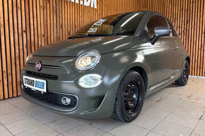 Grøn Fiat 500 fra 2018
