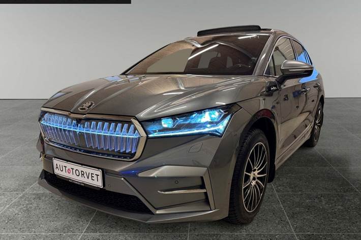 Grå Skoda Enyaq fra 2025