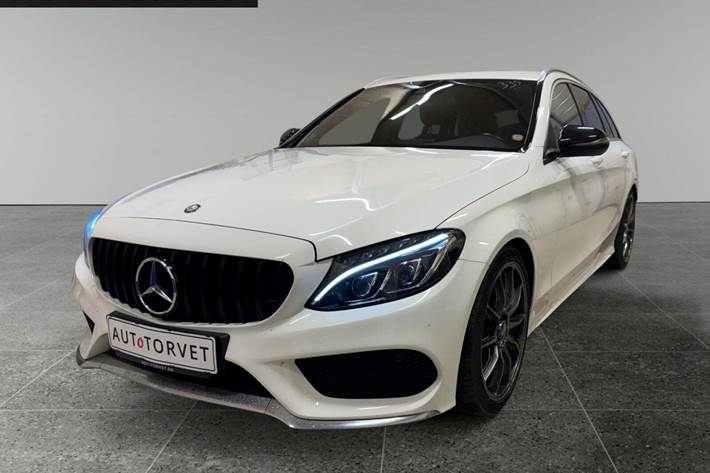 Hvid Mercedes C400 fra 2016