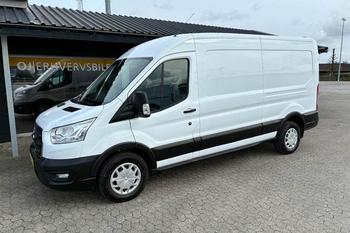 Hvid Ford Transit 350 L3 Van fra 2019