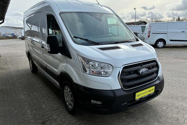 Hvid Ford Transit 350 L3 Van fra 2019